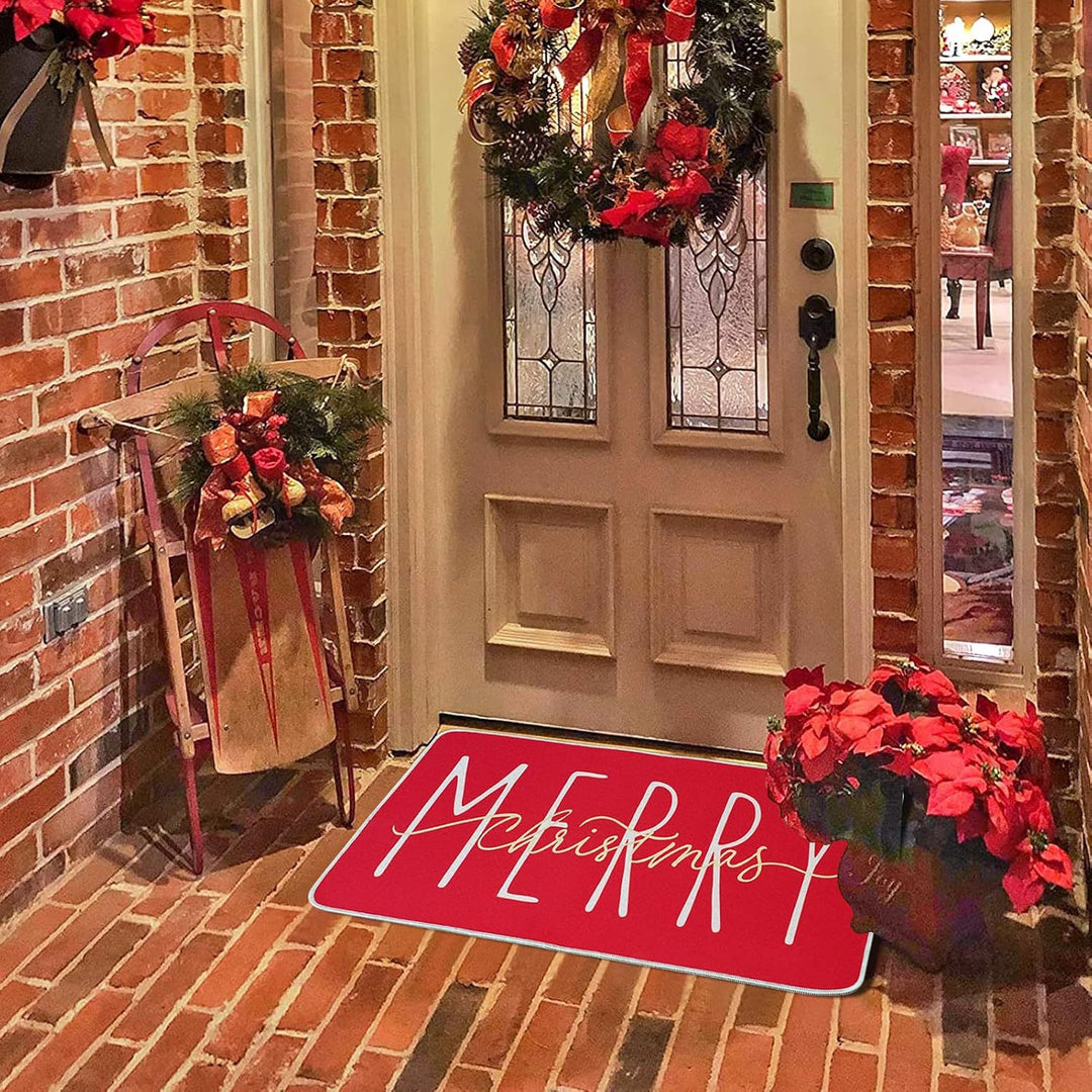 Festive Holiday Door Mat