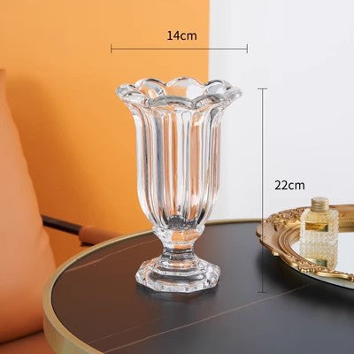 Decorative Sculpted Glass Vase