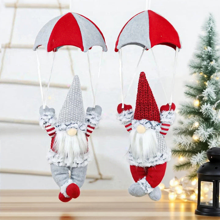 Decorative Santa Claus figure with parachute