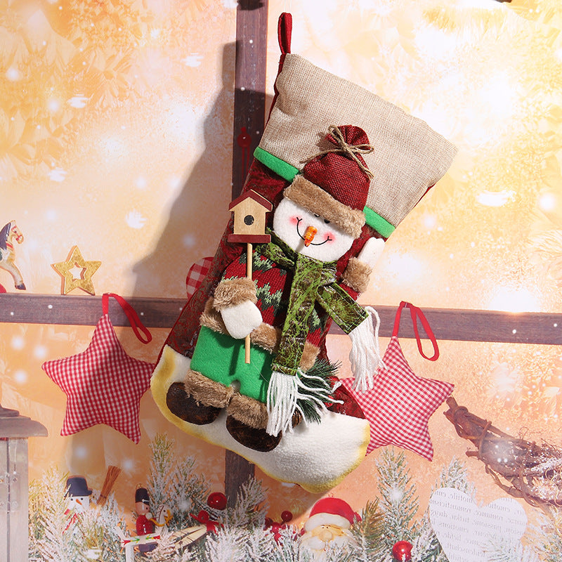 Cute Christmas stocking with reindeer design