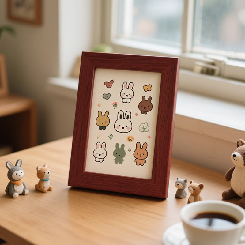 Playful Bunny Character Art Frame