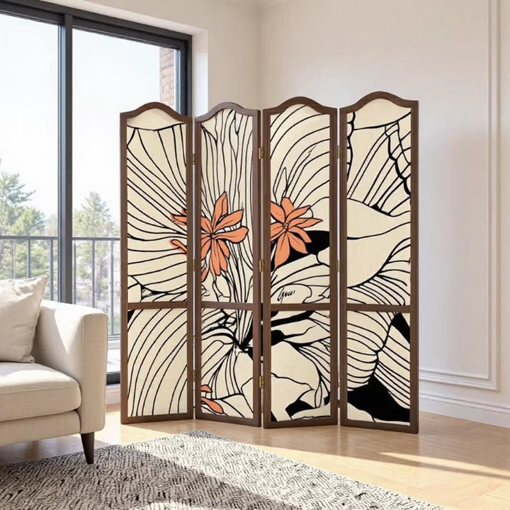 Flower Motif Room Divider