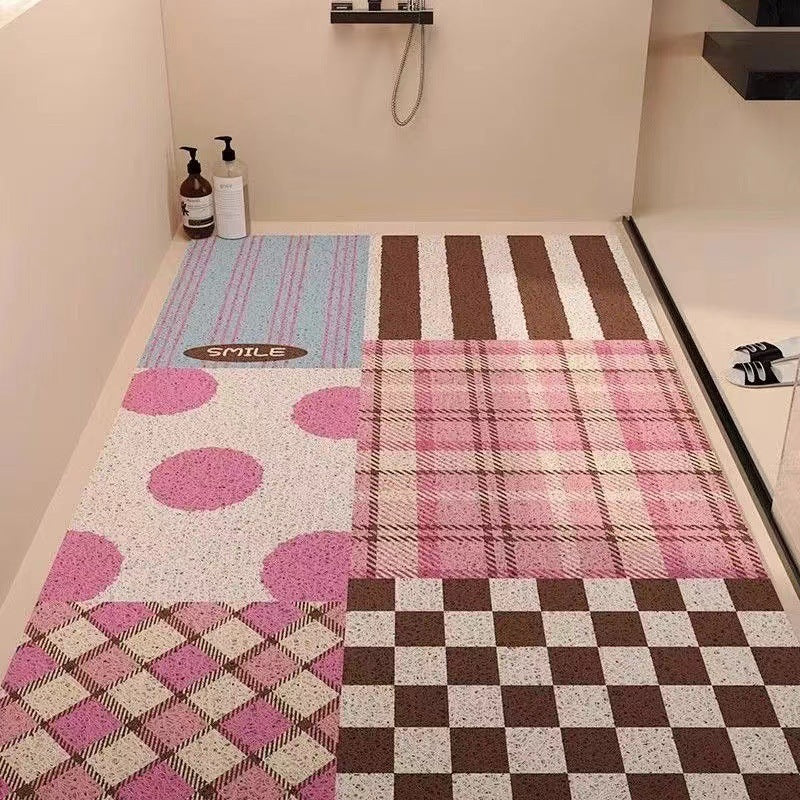 Playful Puppy-Themed Non-Slip Bathroom Mat