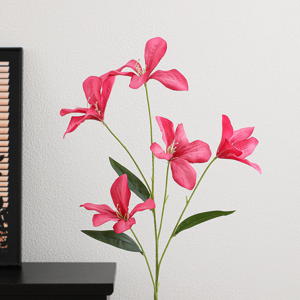 Artificial orchid flower branch with delicate flowers