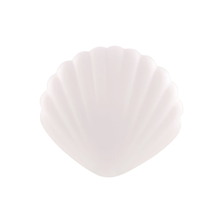 Shell-shaped compact outdoor LED wall lamp
