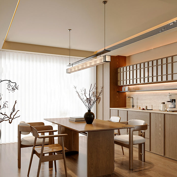 Modern linear pendant light