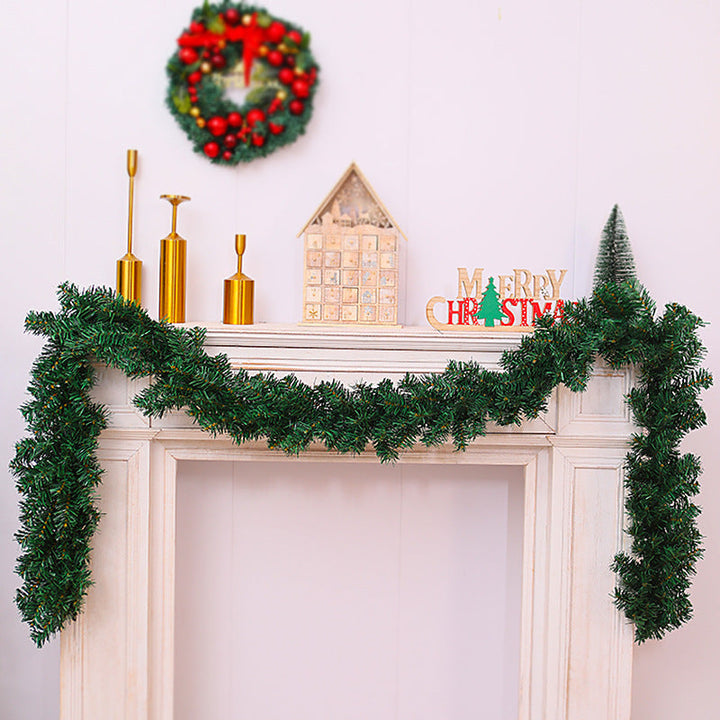 Christmas wreath made of plastic