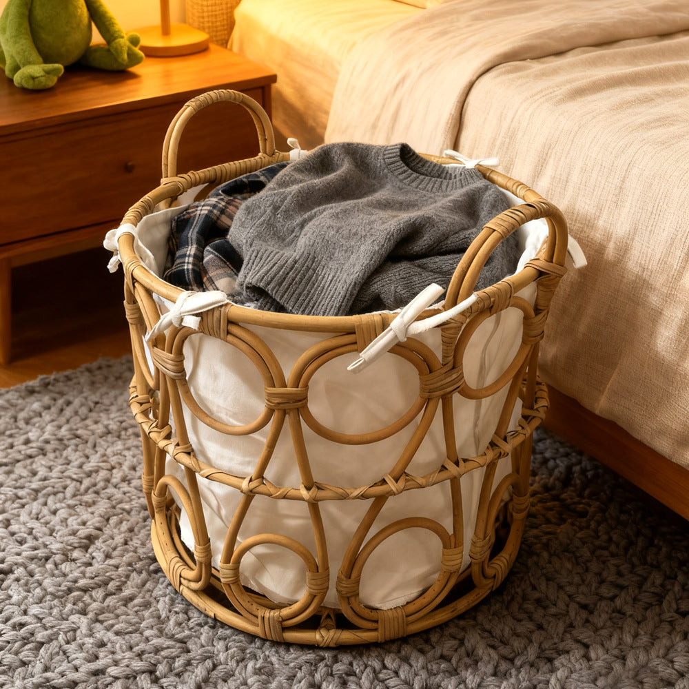 More modern braided storage basket