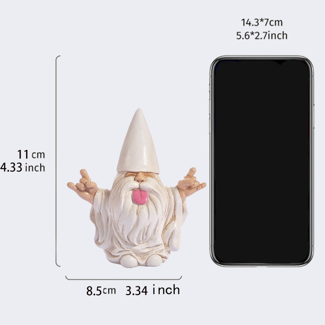 Whimsical Gesture Garden Gnome Figurine