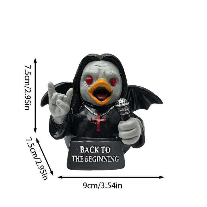Funny rubber duck with rocker design