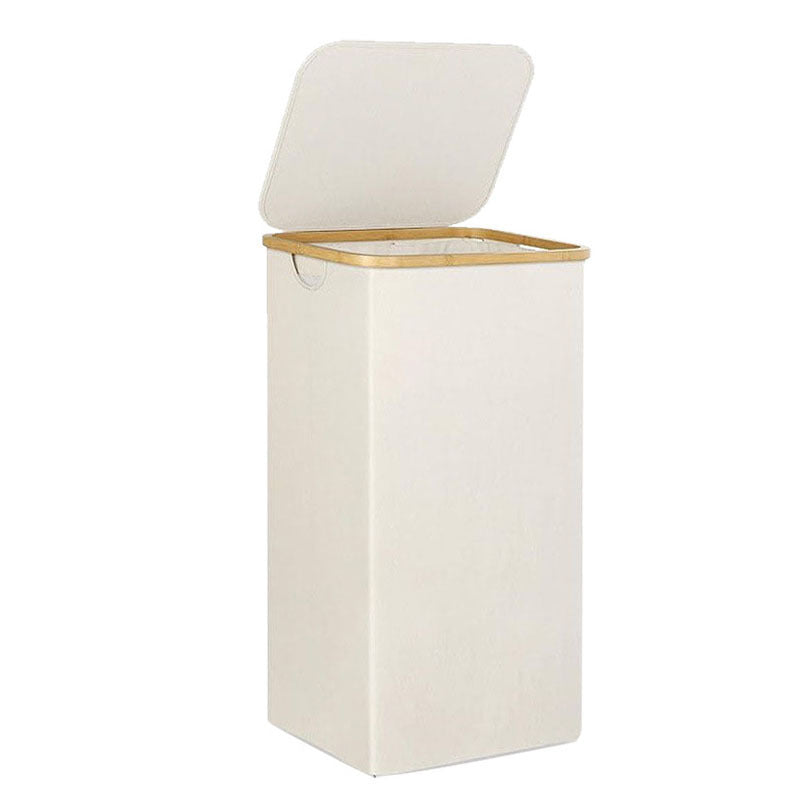 High-quality laundry basket with lid and handle