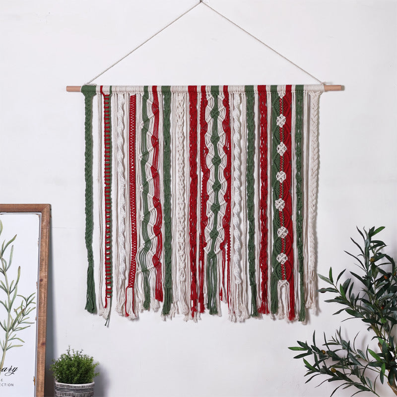 Wall hanging made of woven material