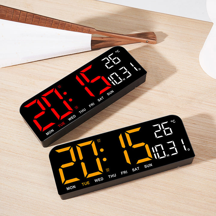 Digital Multi-Function Alarm Clock with Temperature and Date Setting