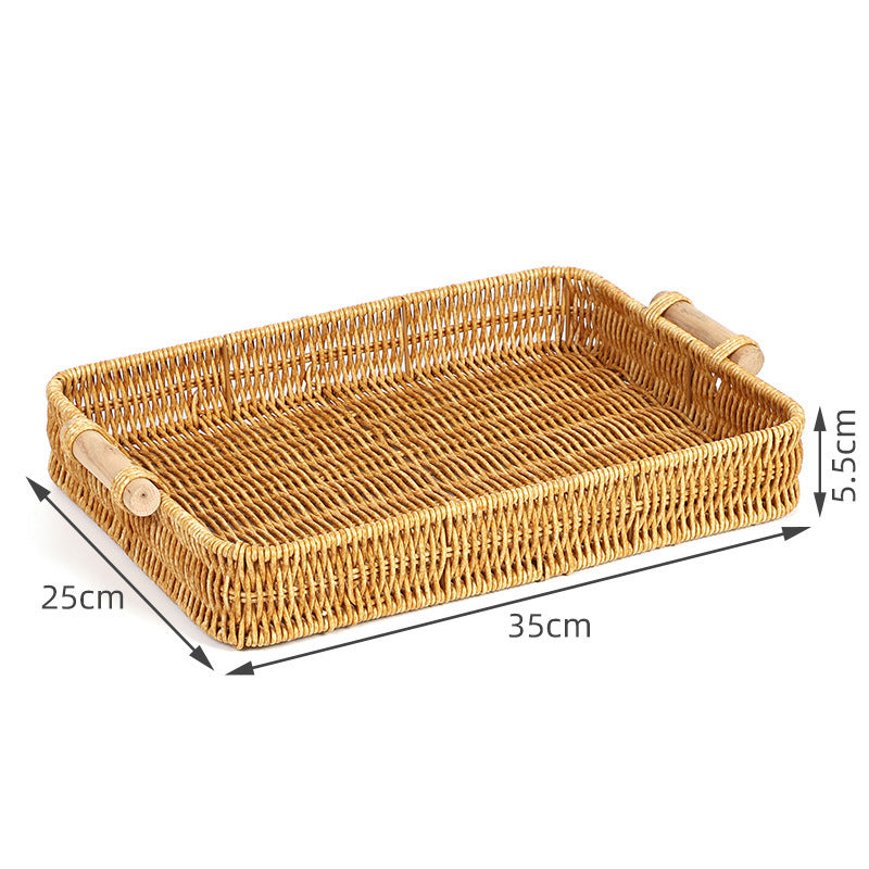 Handcrafted Wicker Storage Basket