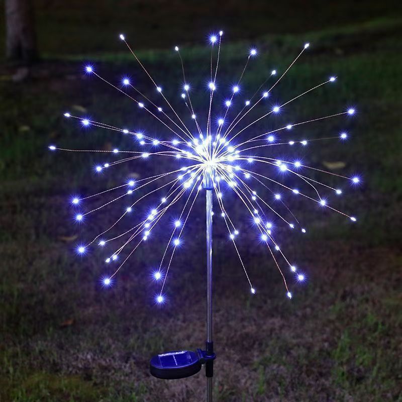 Outdoor Solar Firework Starburst LED Garden Stake Lights