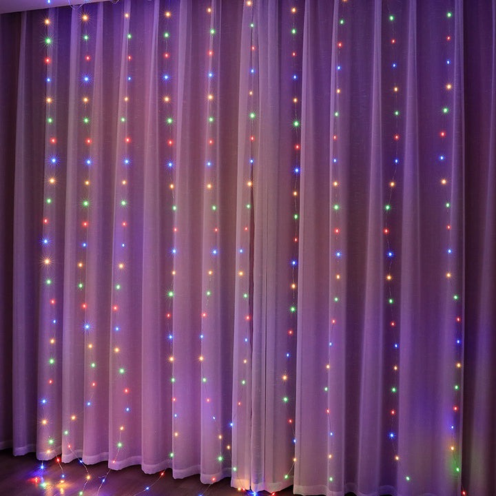 Outdoor waterproof LED curtain lights with icicle design