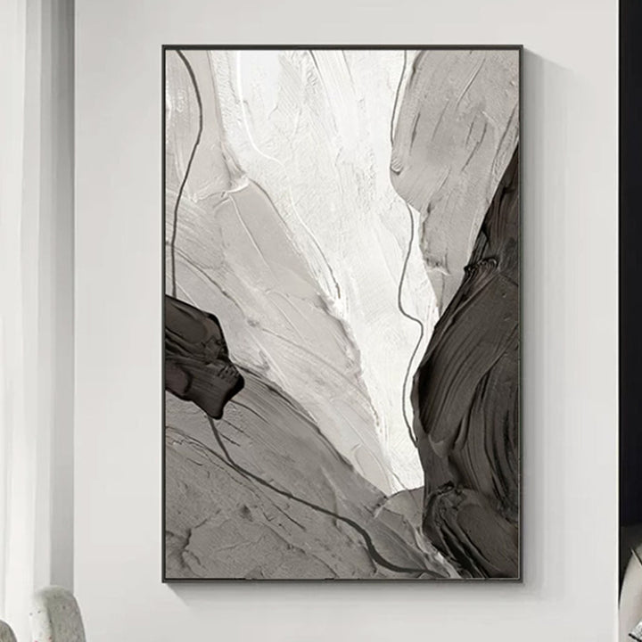 Abstract Minimalist Framed Canvas Art