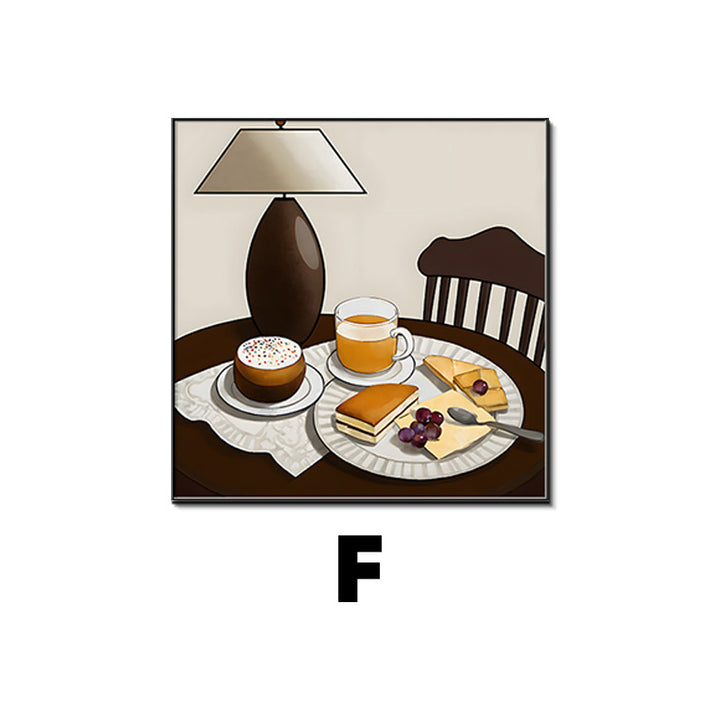 Framed Art Print of a Cozy Tea Scene