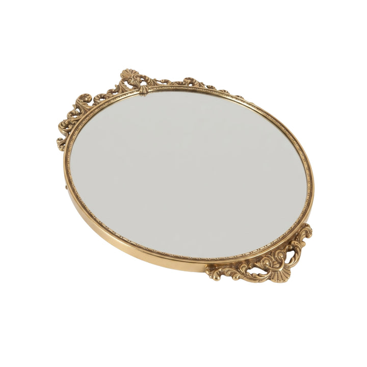 Decorated Round Wall Mirror