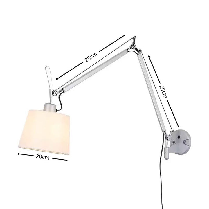 Adjustable swing arm lamp for the desk