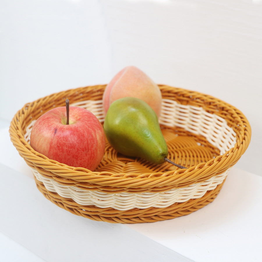 Decorative fruit basket made of handcrafted material