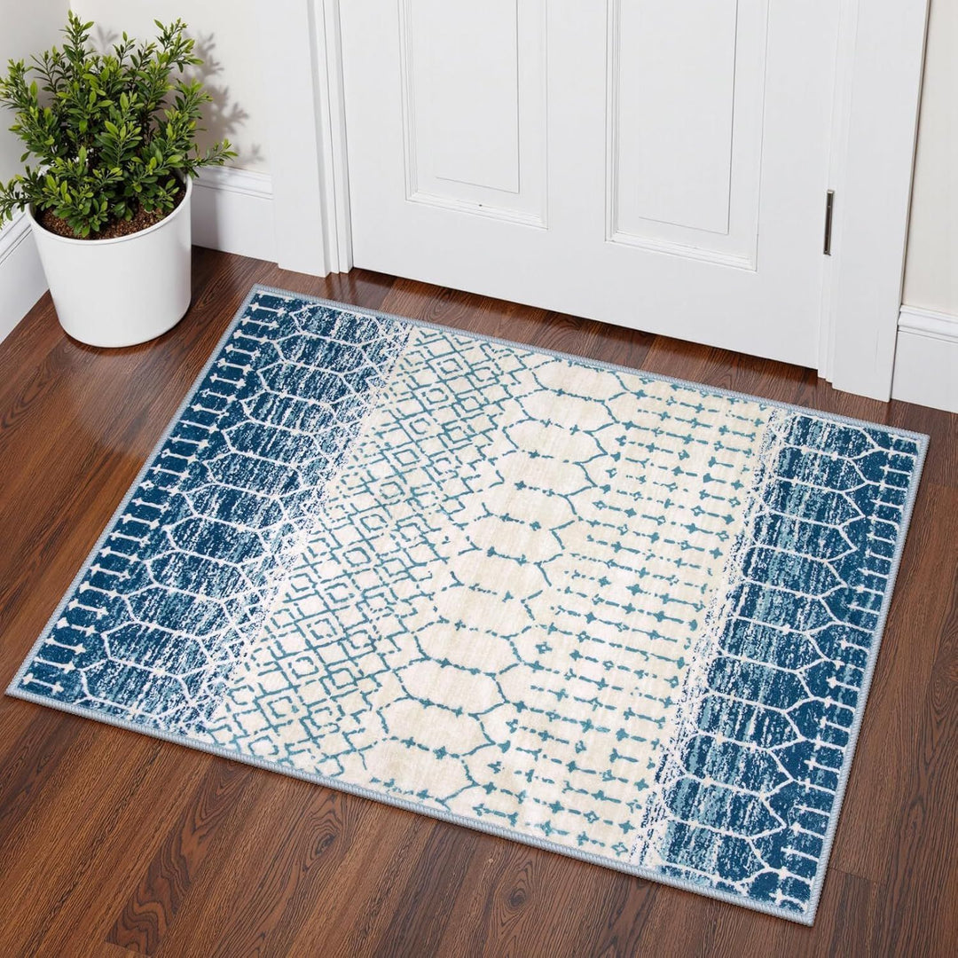 Geometric Patterned Indoor Area Mat for Home