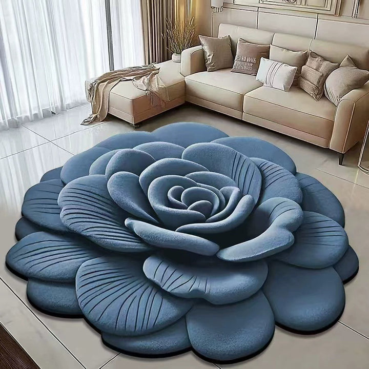 Floral Shaped Area Rug