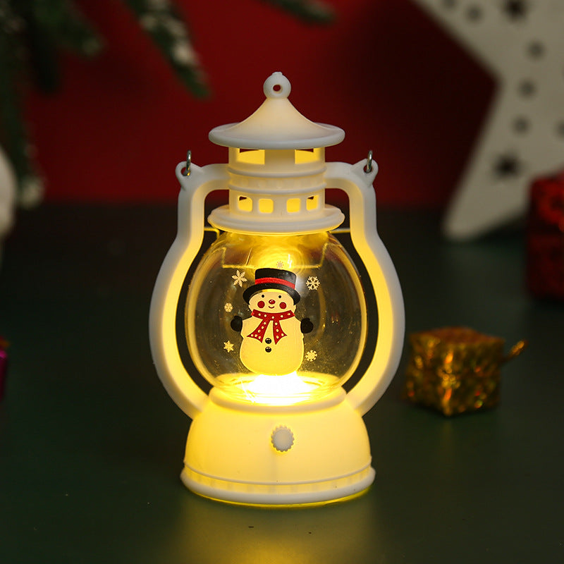 Decorative Christmas lantern with Santa Claus motif
