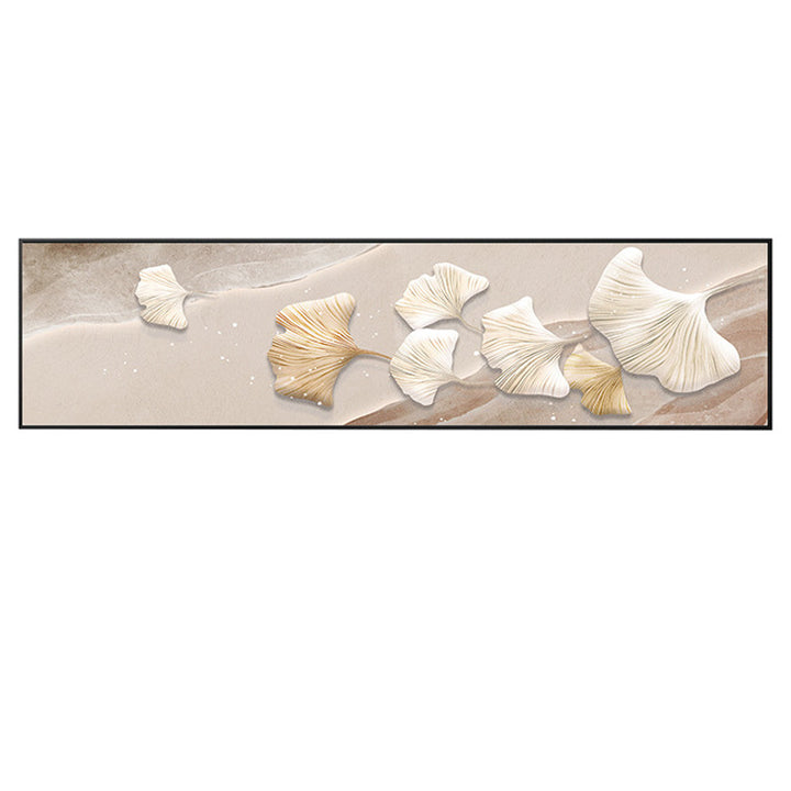 Coastal-Inspired 3D Ginkgo Leaf Wall Art
