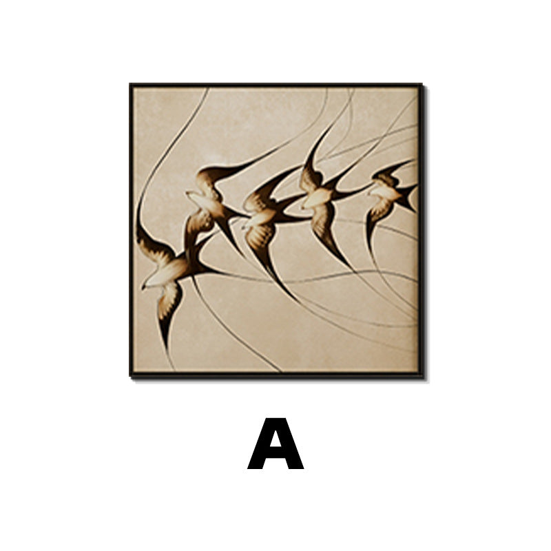 Elegant Framed Bird Silhouette Wall Art