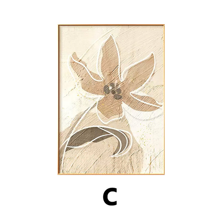 Framed Abstract Floral Art Print