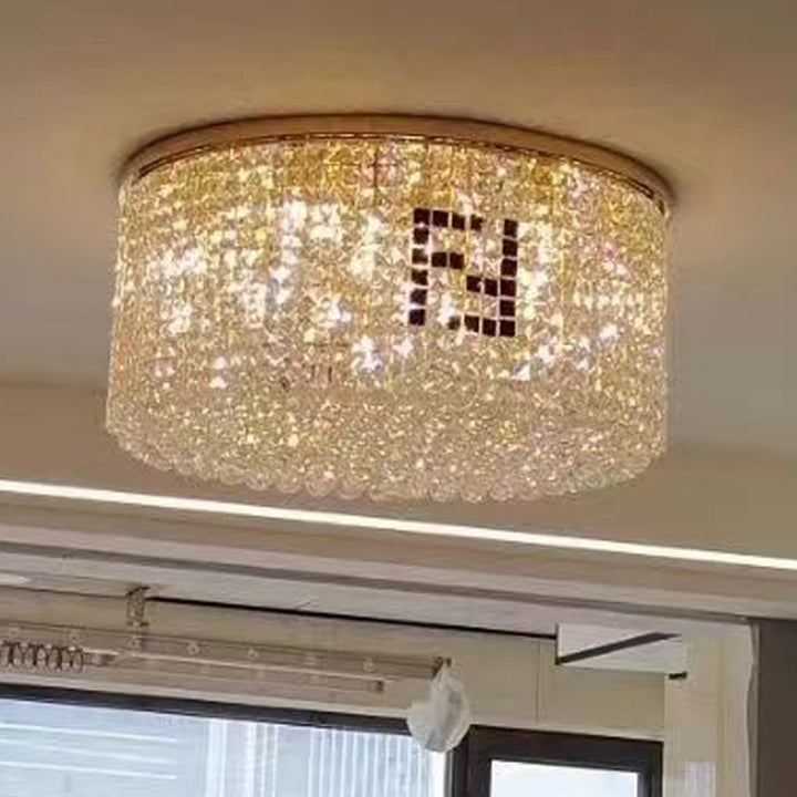 Crystal Cascade Ceiling Light