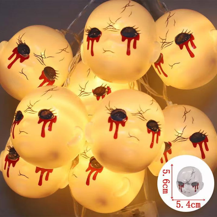 Decorative Halloween LED Pumpkin Ghost Bat String Lights
