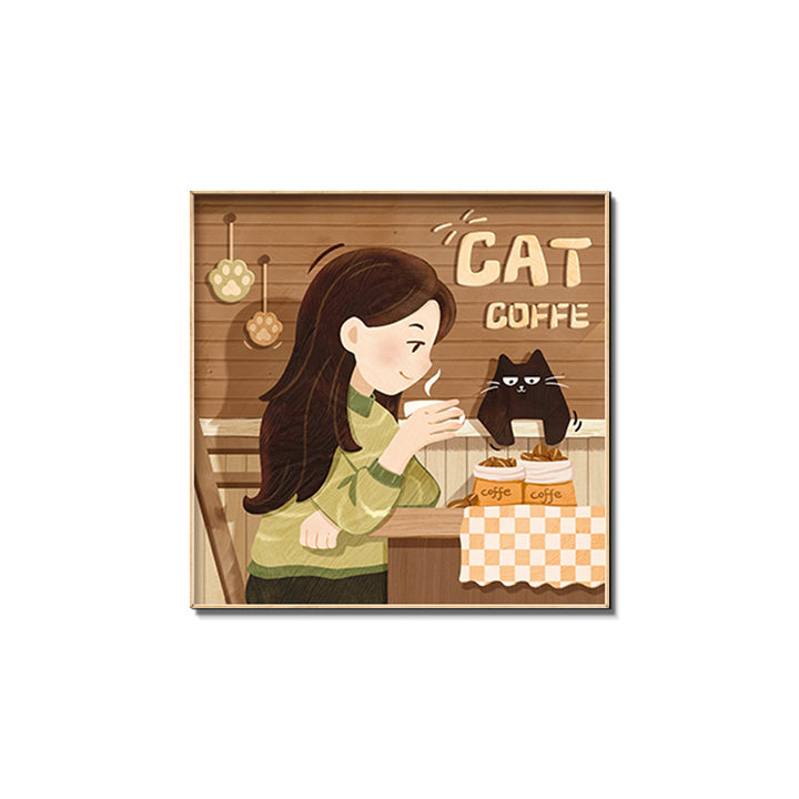 Cat-Themed Wall Art Print