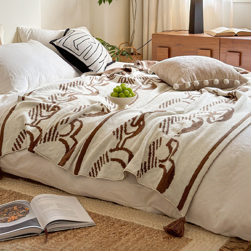Decorative Knit Throw Blanket