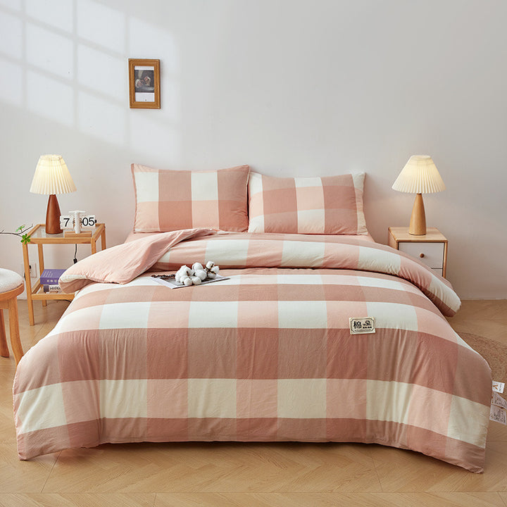 Luxurious Striped Duvet Cover Set