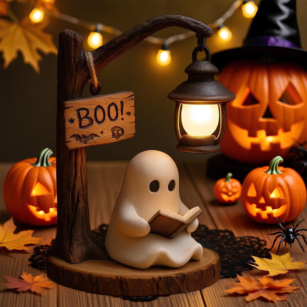 Decorative witch table lamp