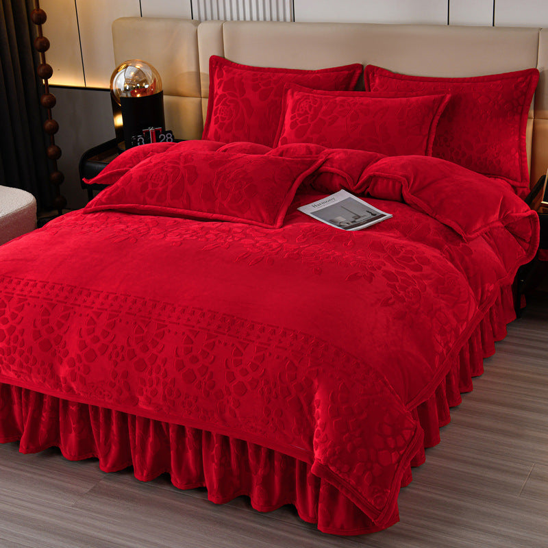 Luxurious Plush Velvet Comforter Set