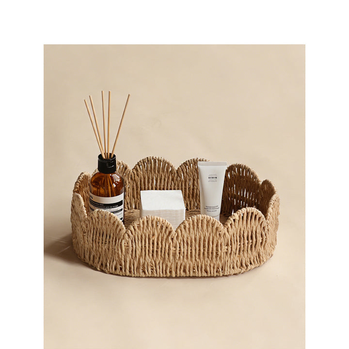 Decorative basket made of willow