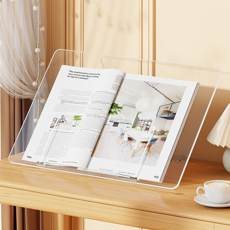 Transparent Angled Acrylic Reading Book Holder