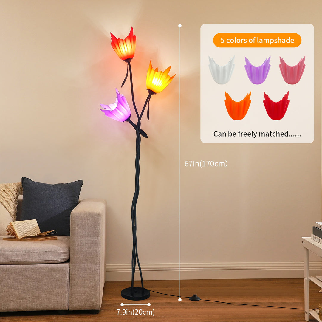 Artistic Flower Floor Lamp