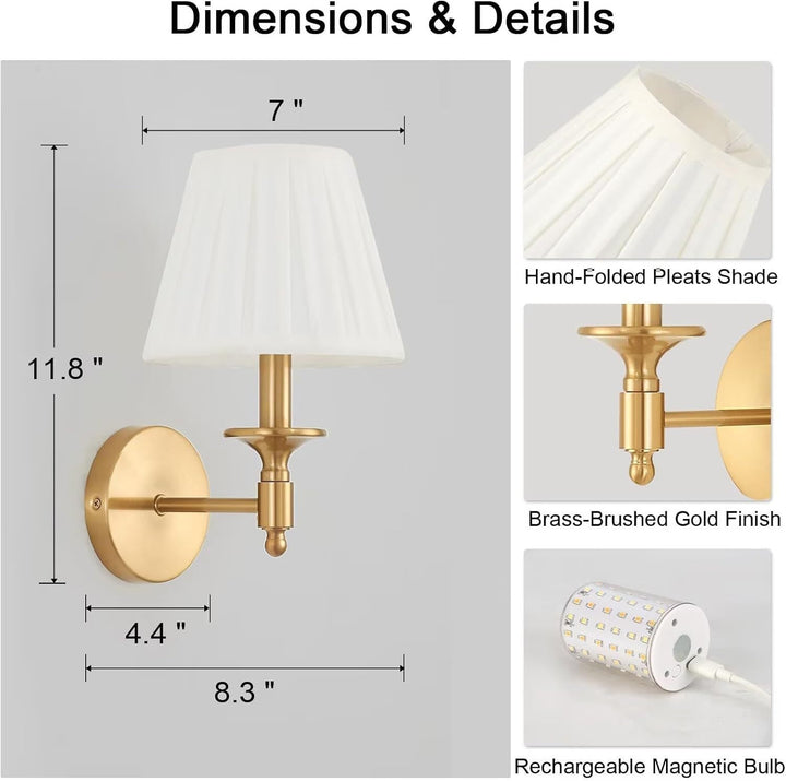 Remote-controlled wall lamp