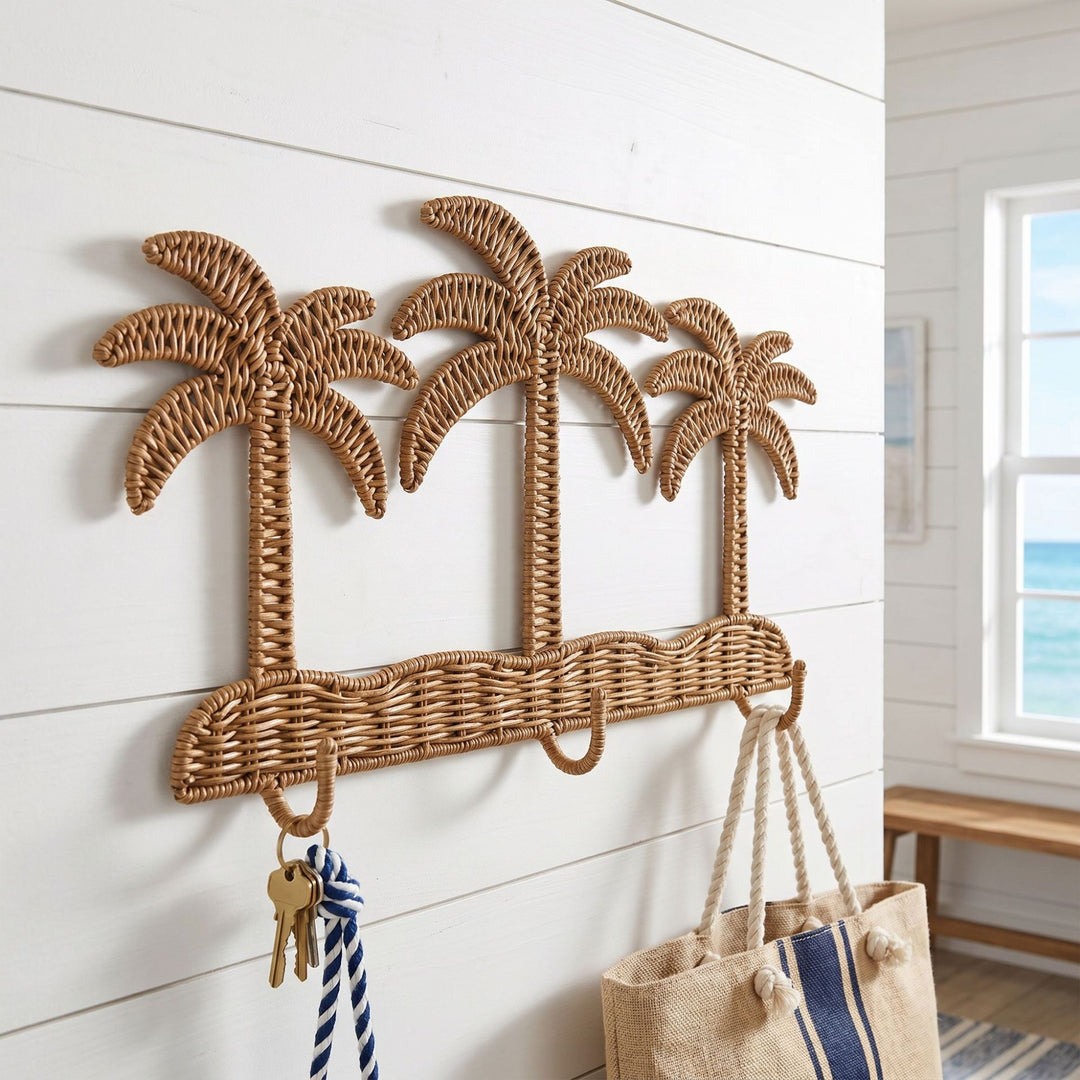 Wall wardrobe in palm design