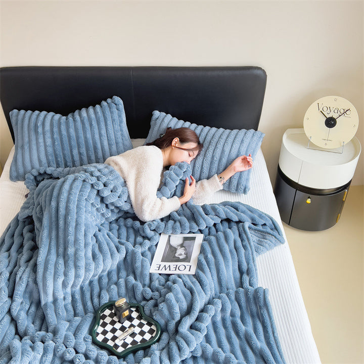 Plush Textured Fleece Blanket