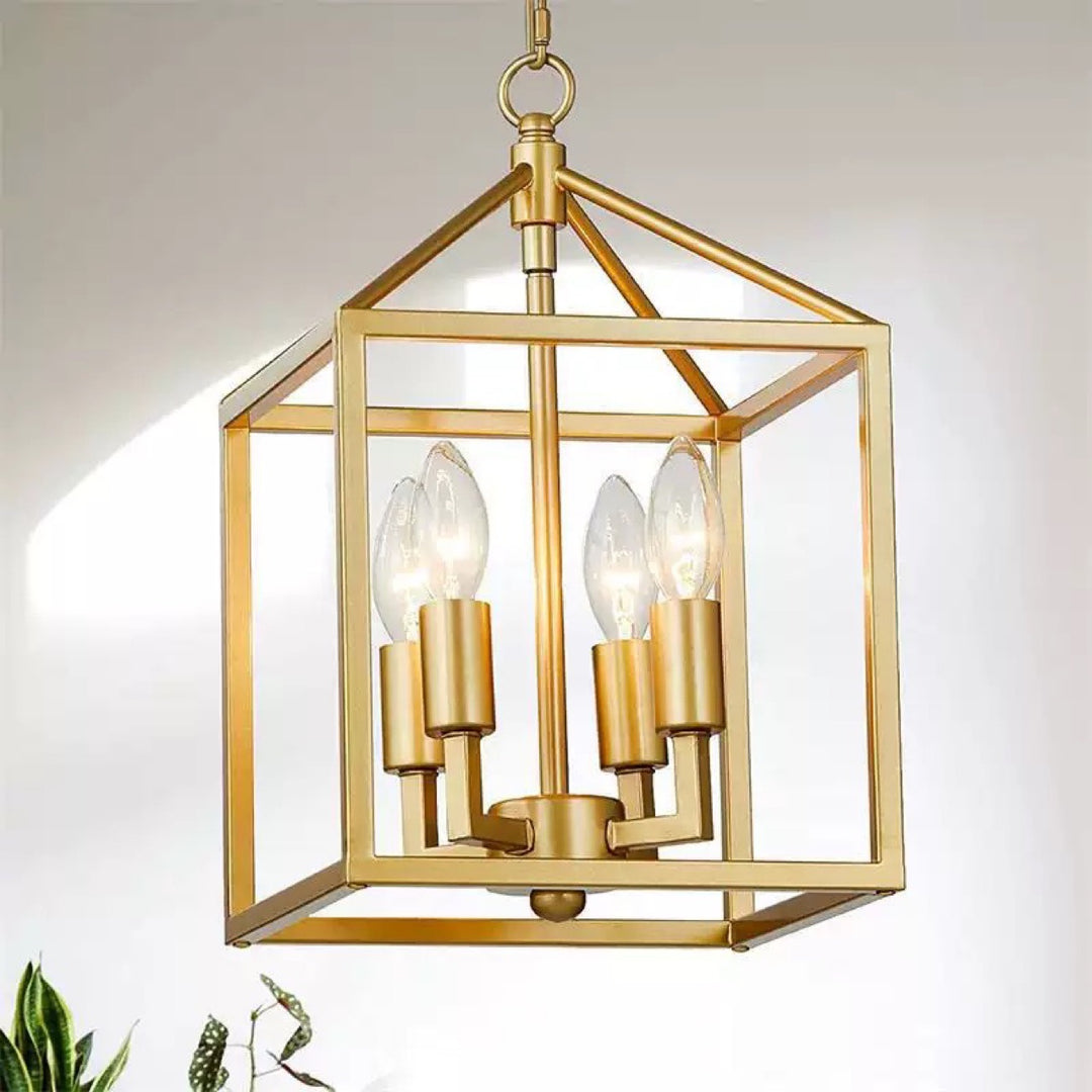 Modern geometric pendant light