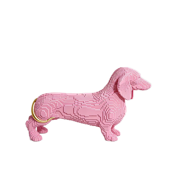 Playful decorative figure of a sweet dachshund