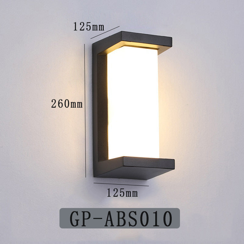 Decorative octagonal LED wall lamp