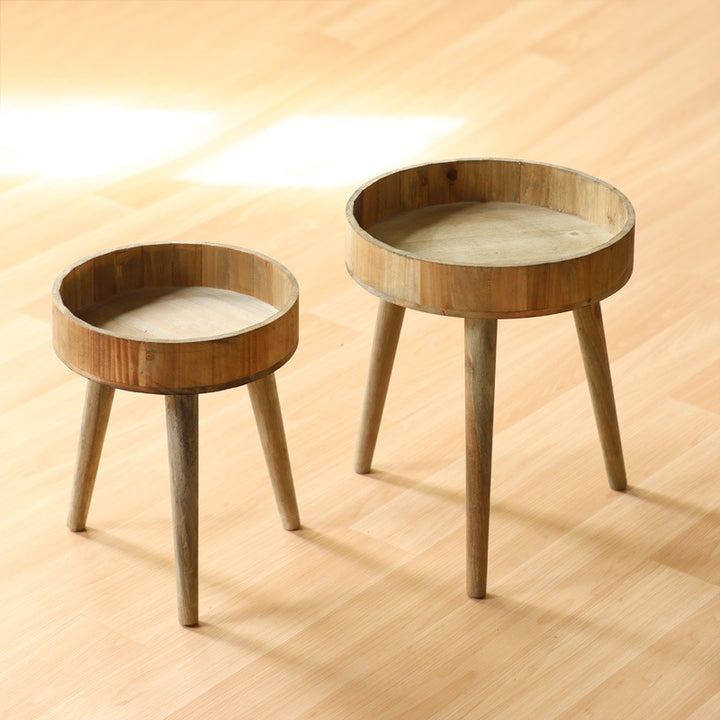 Modern side table made of wood