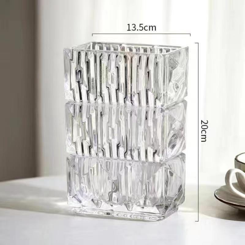 Decorative Textured Glass Container