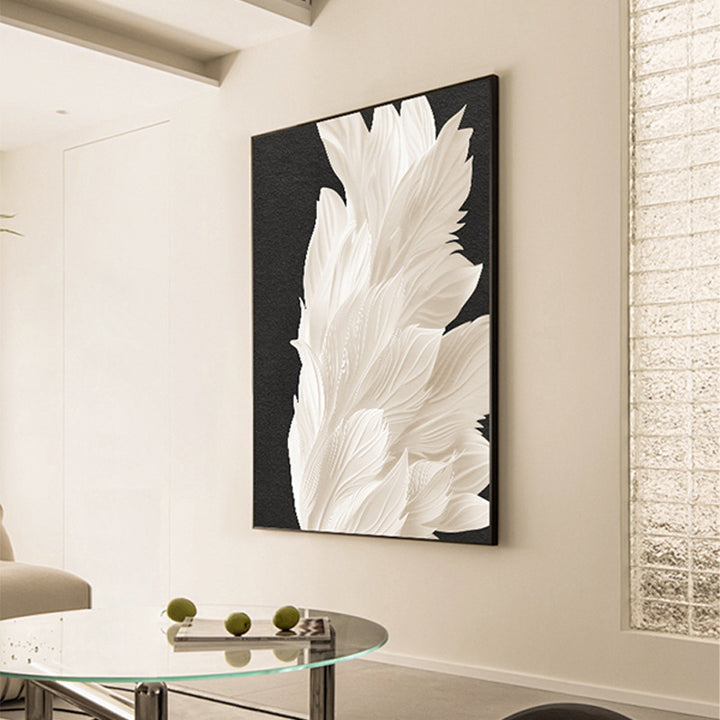 Elegant Floral Textured Wall Art